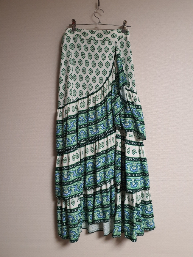 산드로 sandro 프릴 디테일 티어드 스커트 1사이즈--4