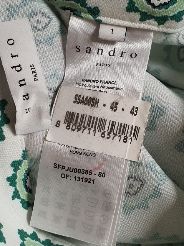 산드로 sandro 프릴 디테일 티어드 스커트 1사이즈--7