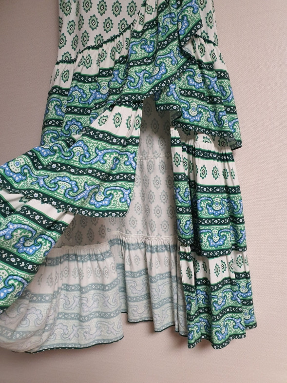 산드로 sandro 프릴 디테일 티어드 스커트 1사이즈--5