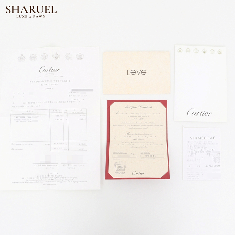 까르띠에 러브링 클래식 러브반지 B4084764 64호--8