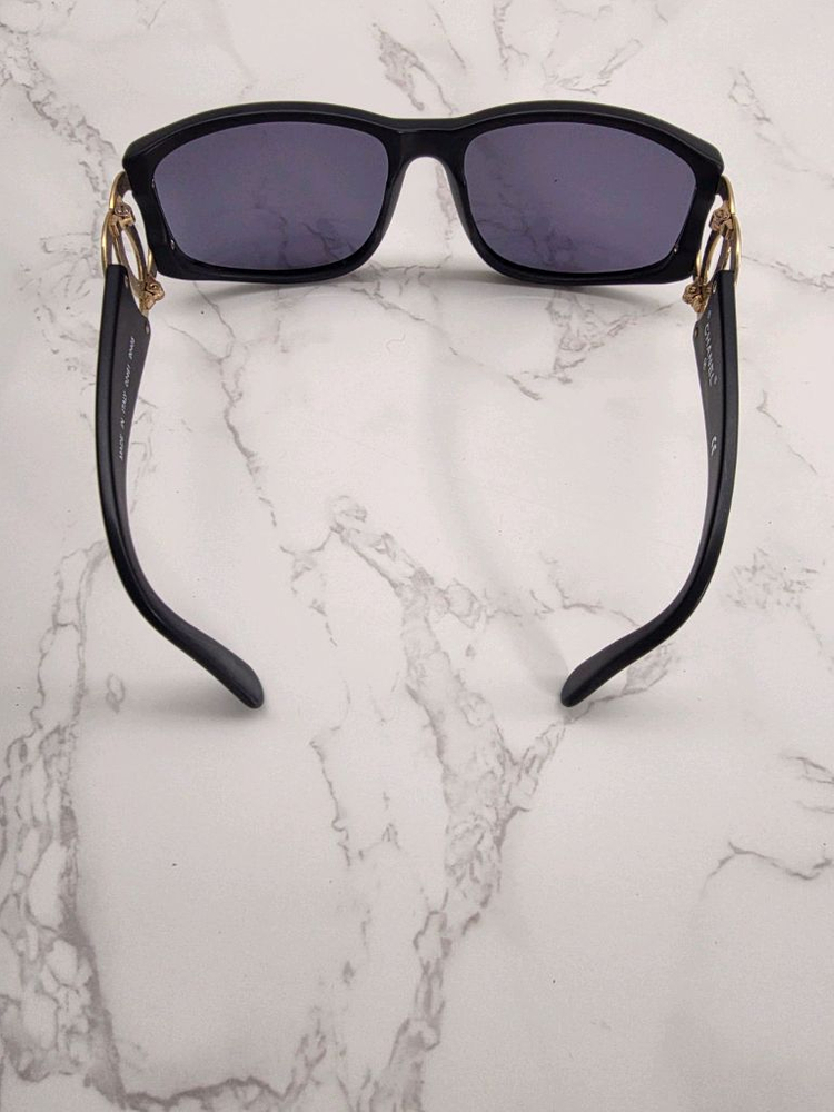 샤넬 금장 CC 스퀘어 선글라스--3