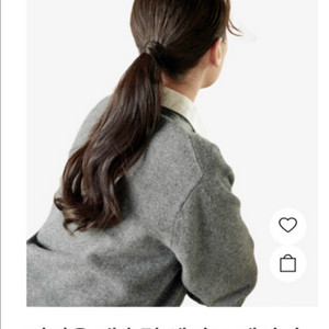 미디움 내추럴 웨이브 인모 포니테일