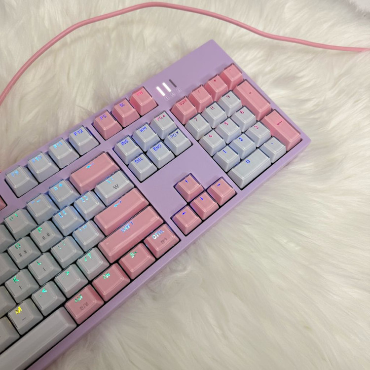 리니어축 앱코 AN08 아이스큐브 핑크 카일광축 게이밍 기계식 키보드--3
