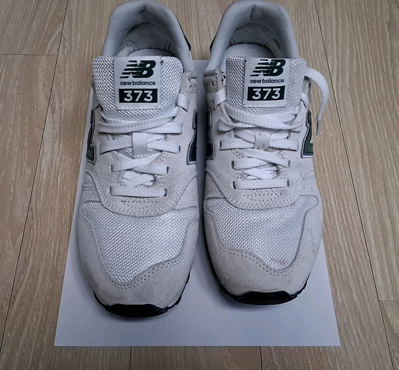 [품절상품] 뉴발란스 뉴발 373 그린 화이트 그레이 운동화 신발 255--1