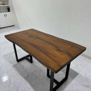 우드슬랩 원목 가정용 식탁 나무 회의테이블 1600 4인용 6인용