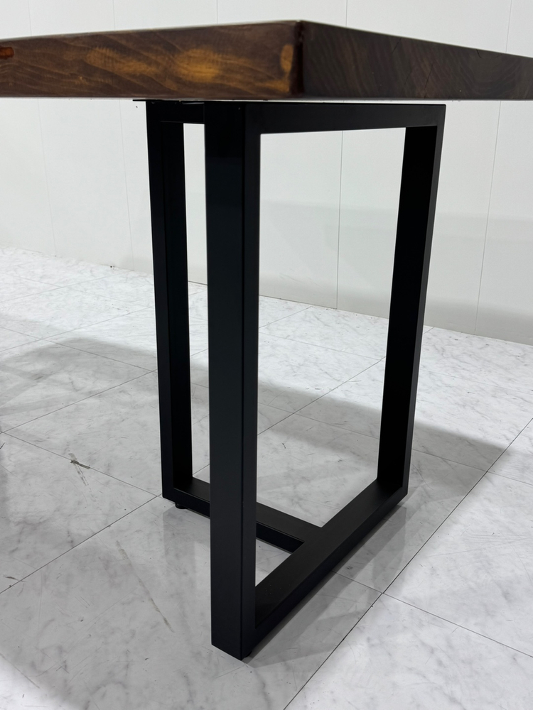 우드슬랩 원목 가정용 식탁 나무 회의테이블 1600 4인용 6인용--2