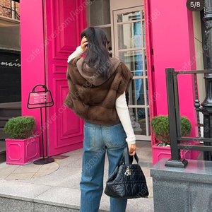 (새상품) 프루 밍크 후드 베스트 55사이즈-오늘구매시 15만원 할인