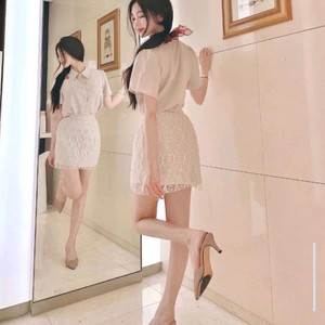 [품절새상품] 로젤린 르에 비즈 h라인 스커트 치마 베이지 s