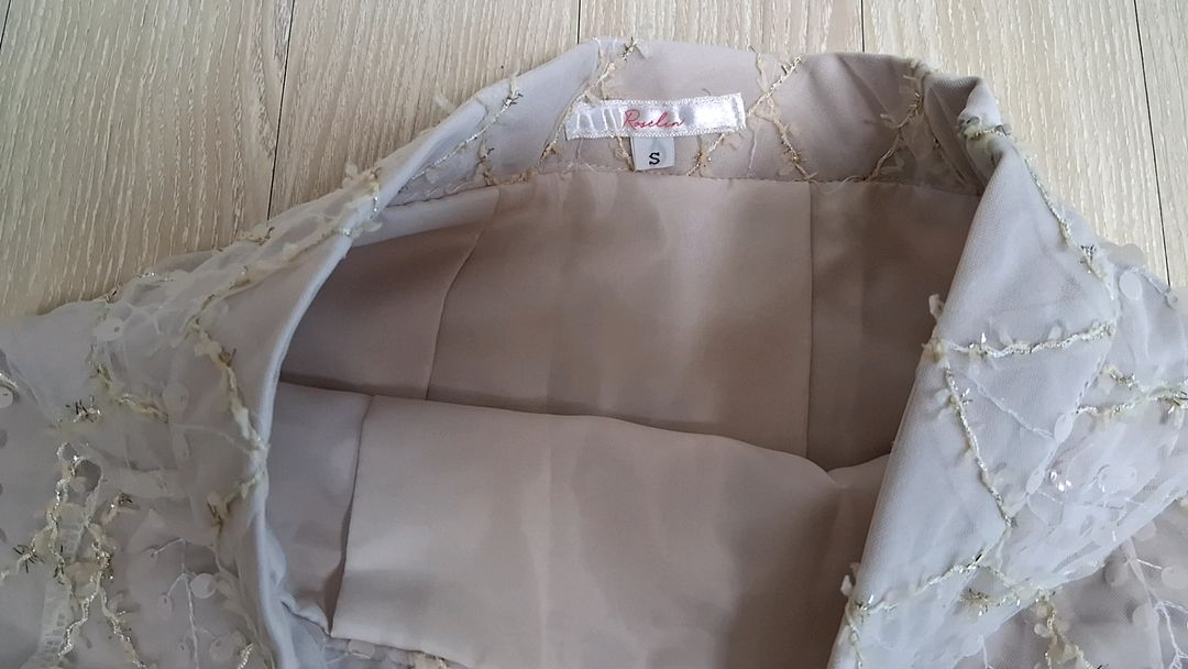 [품절새상품] 로젤린 르에 비즈 h라인 스커트 치마 베이지 s--8