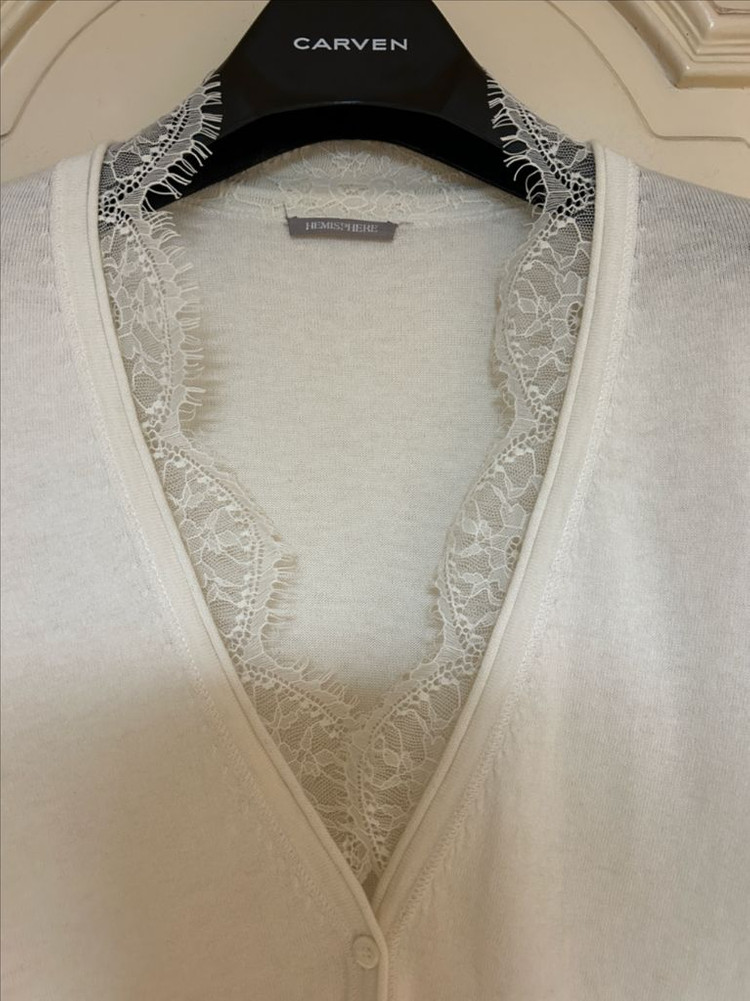 헤미스피어 캐시미어 가디건--1