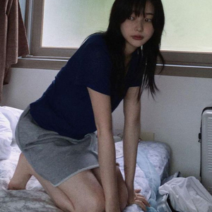 [품절새상품] 손 화민 님 디에이디 코튼 카고 미니 스커트 치마 그레이