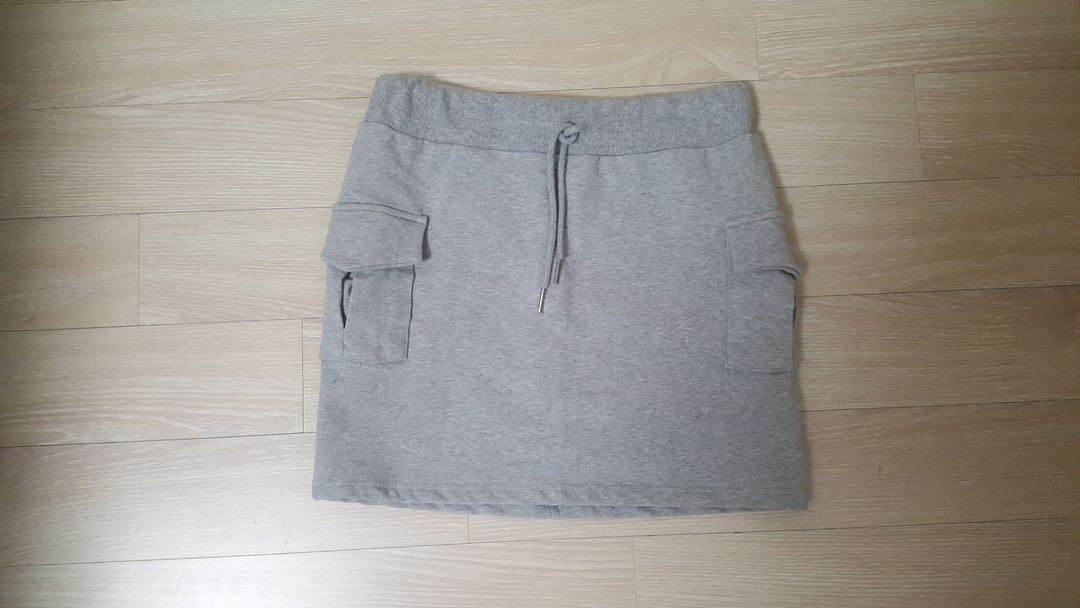 [품절새상품] 손 화민 님 디에이디 코튼 카고 미니 스커트 치마 그레이--3