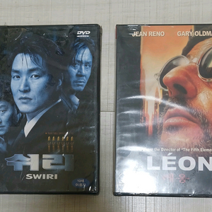 영화 쉬리,레옹 DVD 2장 세트(새상품)