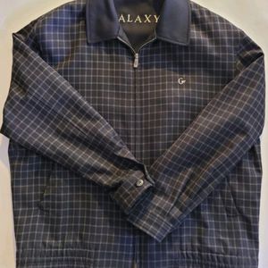 갤럭시 멋스런 블루종 체크무늬 자켓 105.점퍼