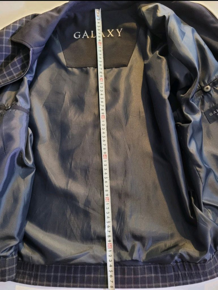 갤럭시 멋스런 블루종 체크무늬 자켓 105.점퍼--4