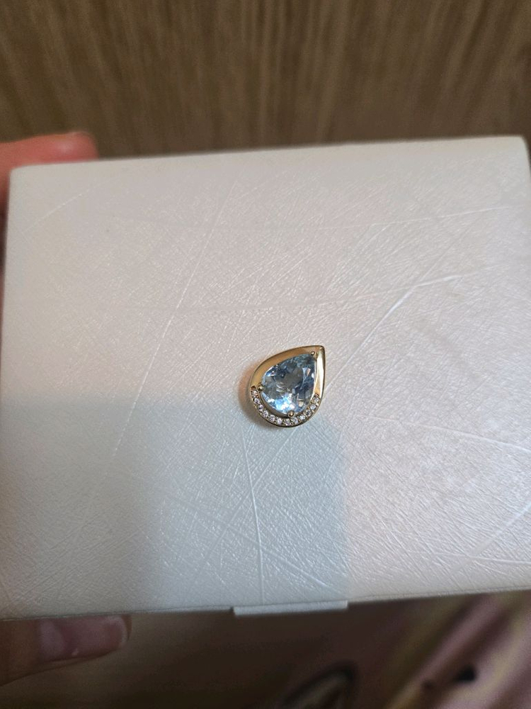 3월 탄생석 아쿠아마린 팬던트(새상품)--1