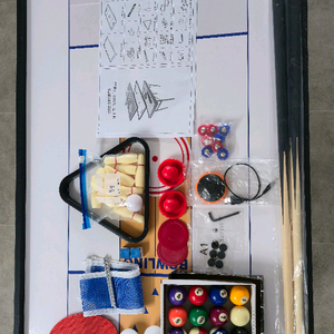 6 in 1 이레 멀티 게임 테이블(프리미엄 최신 / 당구 포켓볼 탁구 전자하키 컬링 볼링) 서울 송파