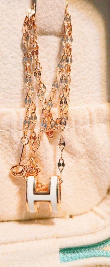 14k 양면 이쁜목걸이 로즈골드 금값이하초특가--1