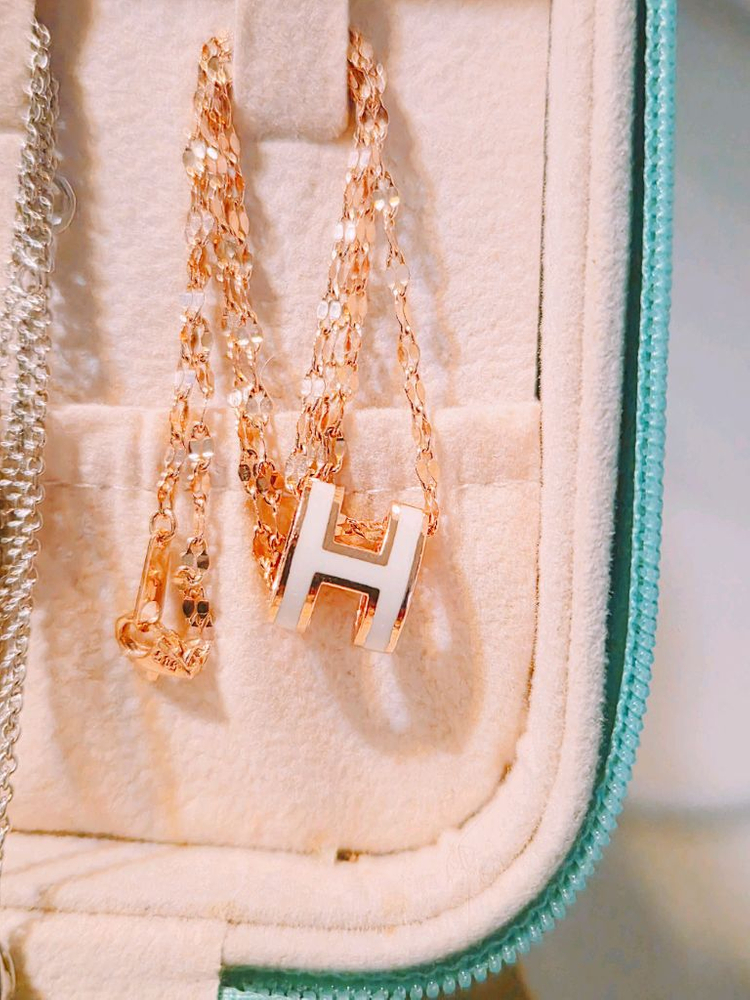 14k 양면 이쁜목걸이 로즈골드 금값이하초특가--4