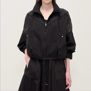 타임 드로우스트링 집업 점퍼 랑방 마인