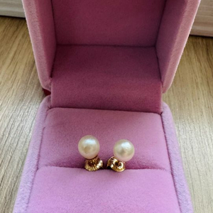 천연 해수진주(7mm) 14k귀걸이(중량감 있음)