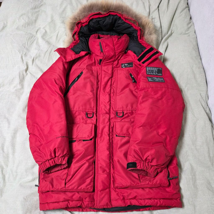 네파 알레스카 덕다운 자켓 95 레드 / 패딩 파카 푸퍼 롱패딩 K2 코오롱스포츠 네파 디스커버리 노스페이스--0