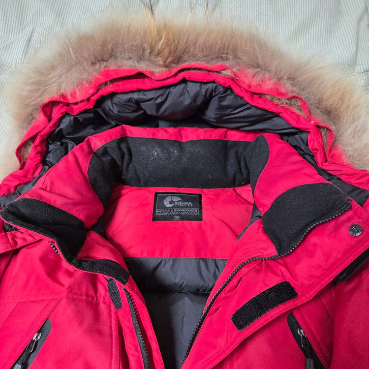 네파 알레스카 덕다운 자켓 95 레드 / 패딩 파카 푸퍼 롱패딩 K2 코오롱스포츠 네파 디스커버리 노스페이스--2