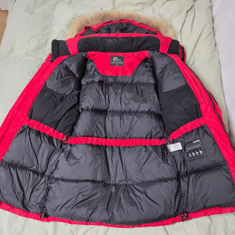 네파 알레스카 덕다운 자켓 95 레드 / 패딩 파카 푸퍼 롱패딩 K2 코오롱스포츠 네파 디스커버리 노스페이스--6