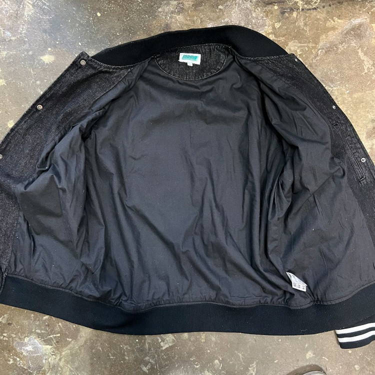 100) 마크엠 데님 바시티자켓 스타디움자켓 야구점퍼 이미지