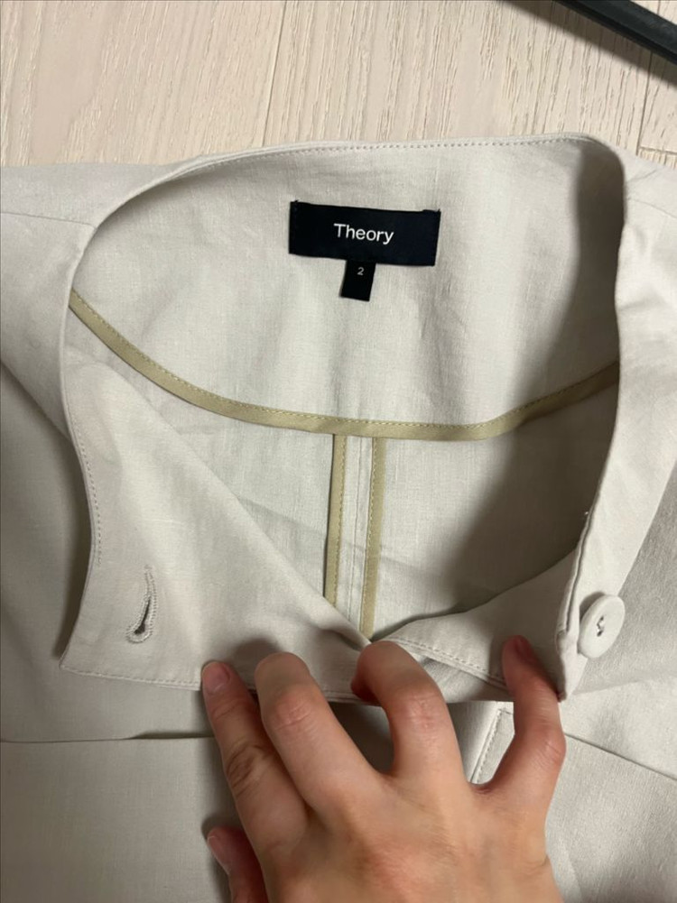 띠어리 여름 크롭 린넨 자켓(2)--2