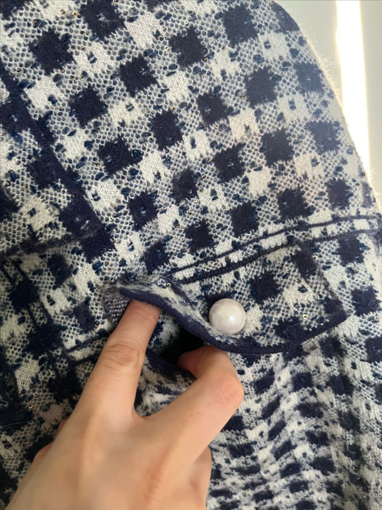 산드로 트위드 진주 가디건 자켓(1)--3