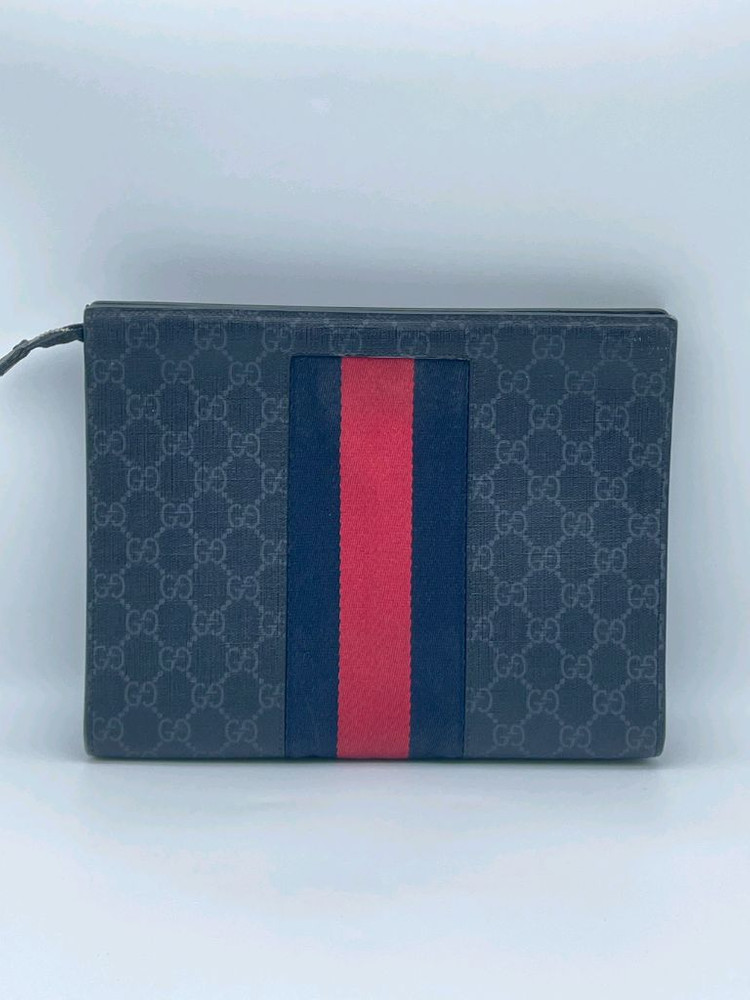 [ 정품 ] 구찌 웹 삼선 GG 수프림 클러치백, 최저가--1