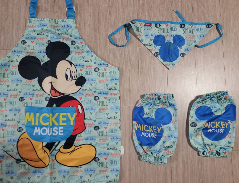 영유아 캐릭터 미술 / 쉐프 세트 (앞치마 등)--1