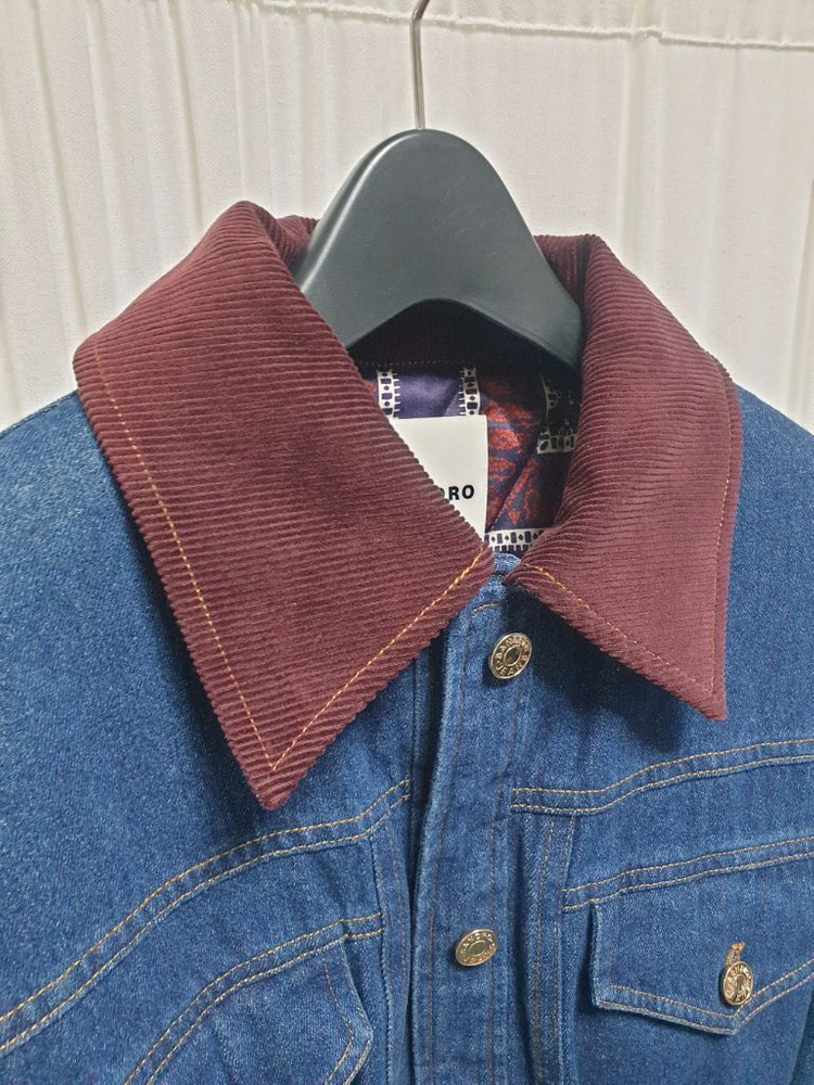 산드로 데님 속누빔 자켓/36/55(새상품)--2