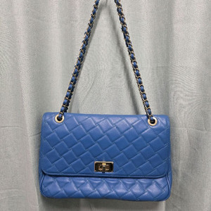 시슬리 블루 가죽 체인백