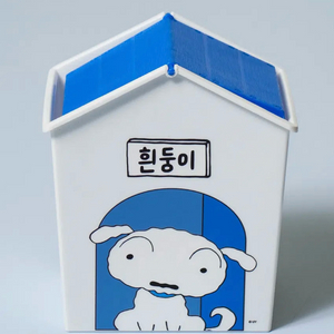 다이소 짱구 스윙 휴지통 1 L 흰둥이
