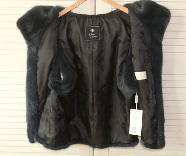 진도끄레베 반 후드 밍크 베스트 이미지