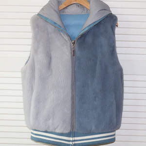 진도엘페 후드밍크 베스트 이미지