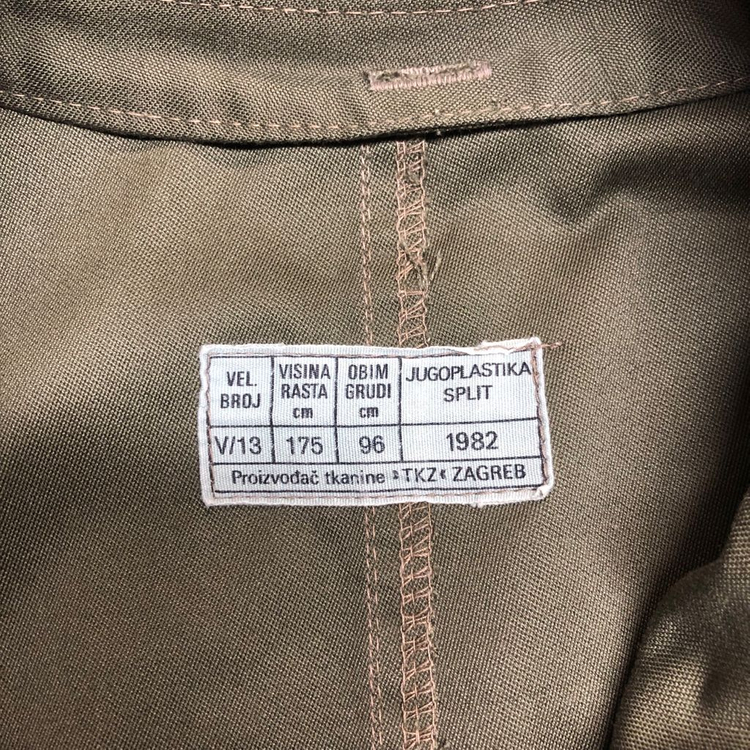 1982년 유고슬라비아 유럽군용 피쉬테일 야상 M65 올리브 (M~L)--8