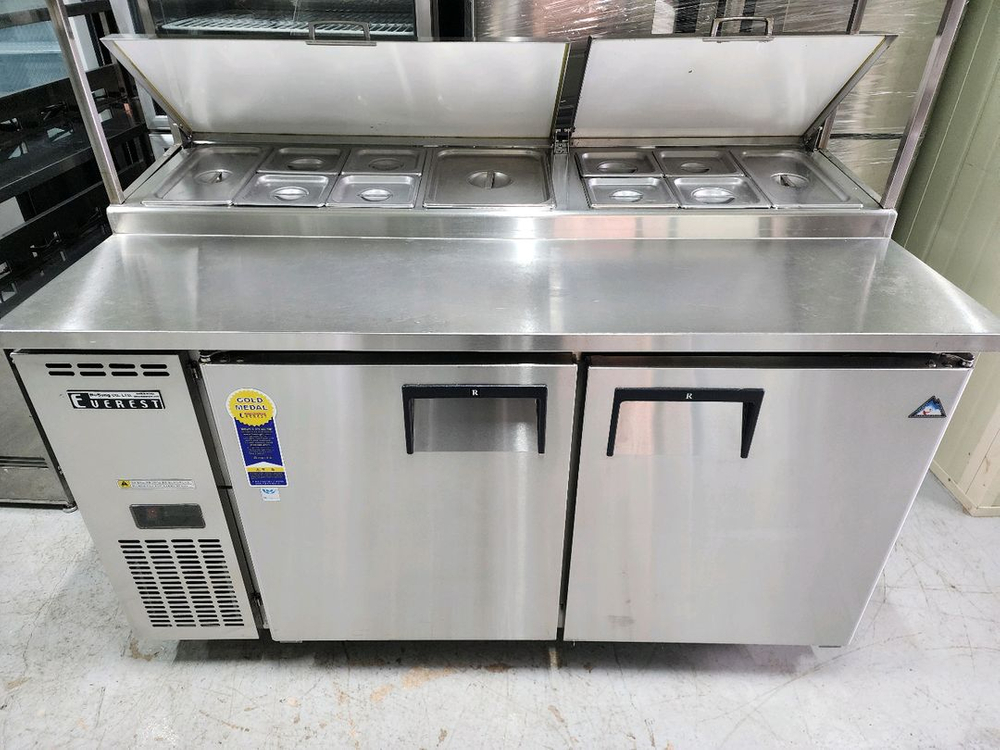 부성 1500 토핑 냉장고 간냉식 판매 상부선반 포함 판매 합니다--1