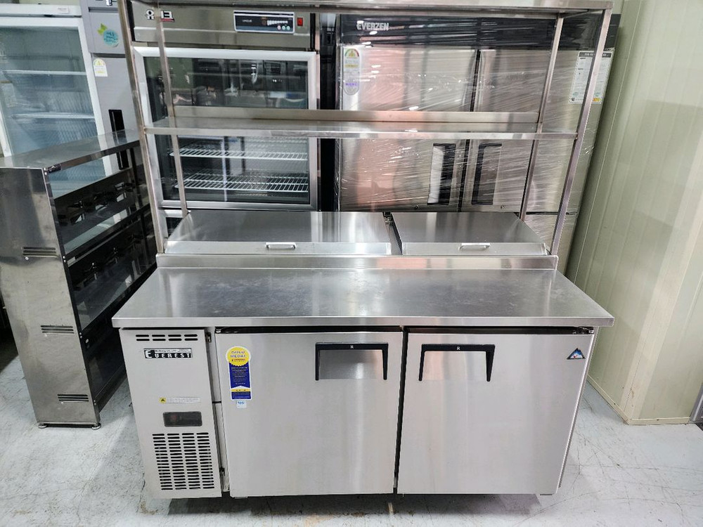 부성 1500 토핑 냉장고 간냉식 판매 상부선반 포함 판매 합니다--4