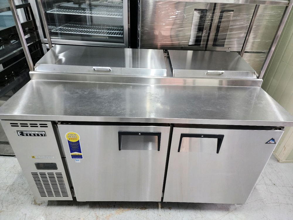 부성 1500 토핑 냉장고 간냉식 판매 상부선반 포함 판매 합니다--5