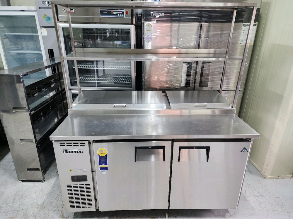 부성 1500 토핑 냉장고 간냉식 판매 상부선반 포함 판매 합니다--6