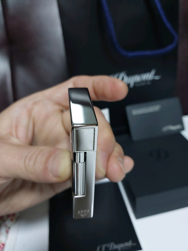 [새상품,한정판] 듀퐁라이터 라인2 신형 ca16260 아뜰리에 퍼플 쌍불 듀퐁 라이타--3