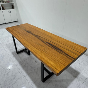 우드슬랩 고급 원목 가정용 식탁 회의테이블 2000 6인용 8인용