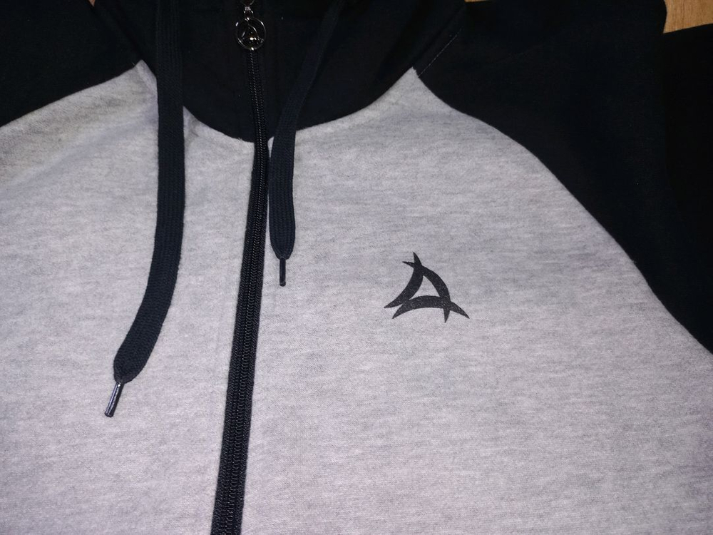 메가폰 기모 후드 집업자켓--1