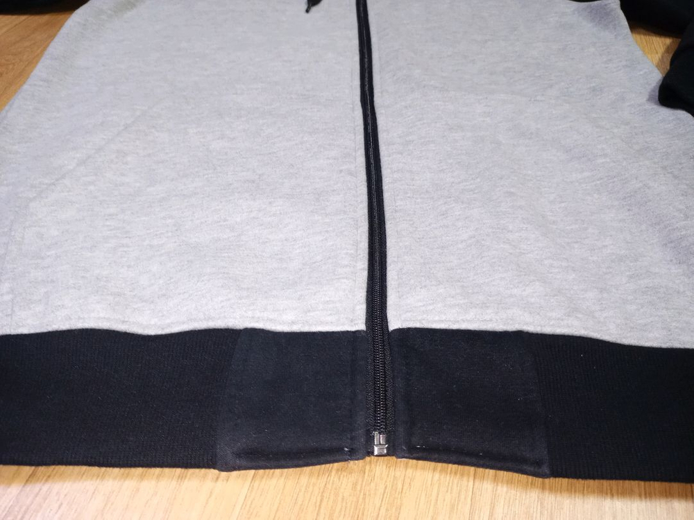 메가폰 기모 후드 집업자켓--6