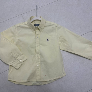 폴로 랄프로렌 남아 옐로우 옥스포드 셔츠 3T