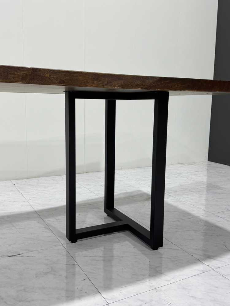 우드슬랩 원목 식탁 가정용테이블 가정용식탁 고급 원목 회의테이블 2000 6인용 8인용--5