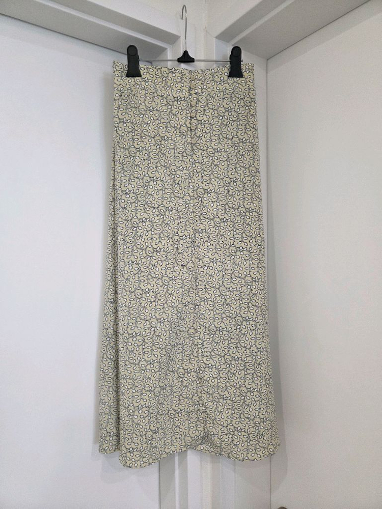 진아이보리 쉬폰 롱스커트 이미지